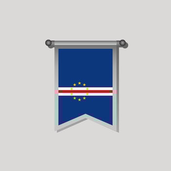 Illustration of Cape Verde flag Template vector