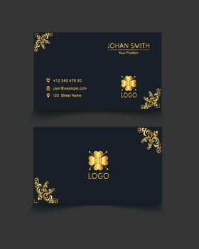 Luxury business card Design and professional business card vector