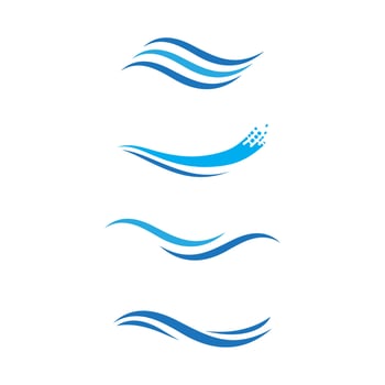 Water wave icon vector