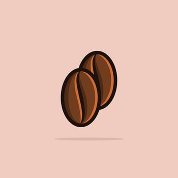 Twins beans Cartoon Vector Icon Illustration. Food And Drink Icon Concept Isolated Premium Vector. Flat Cartoon Style