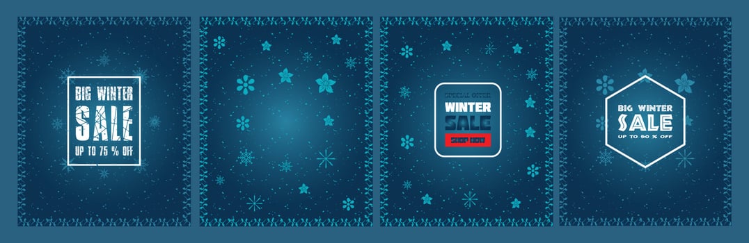 Winter background design, Merry Christmas and Happy New Year. Abstract art wallpaper, headers, posters, cards, website, Free Vector Illustration.