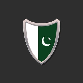 Illustration of Pakistan flag Template vector