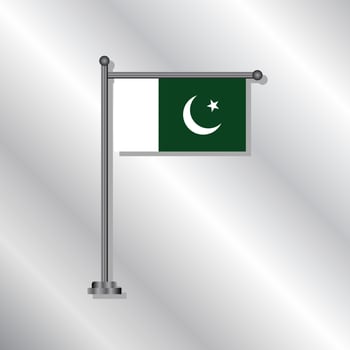 Illustration of Pakistan flag Template vector