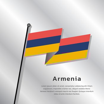 Illustration of Armenia flag Template vector