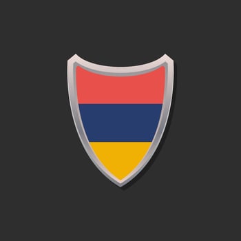 Illustration of Armenia flag Template vector