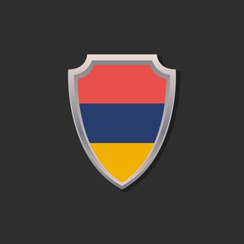 Illustration of Armenia flag Template vector