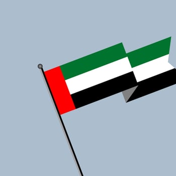 Illustration of Arab Emirates flag Template vector