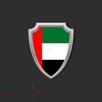 Illustration of Arab Emirates flag Template vector