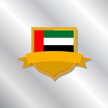 Illustration of Arab Emirates flag Template vector