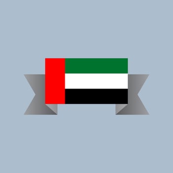 Illustration of Arab Emirates flag Template vector