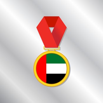 Illustration of Arab Emirates flag Template vector