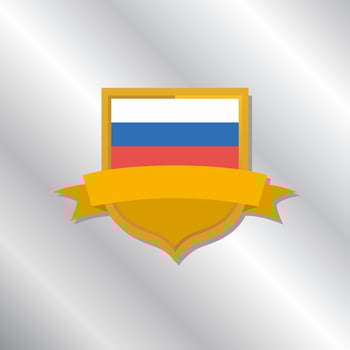 Illustration of Russia flag Template vector