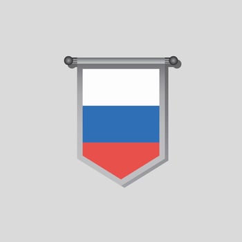 Illustration of Russia flag Template vector