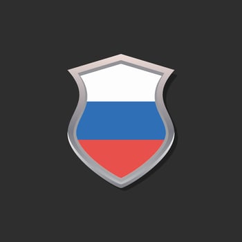 Illustration of Russia flag Template vector