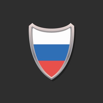 Illustration of Russia flag Template vector