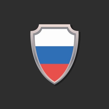Illustration of Russia flag Template vector
