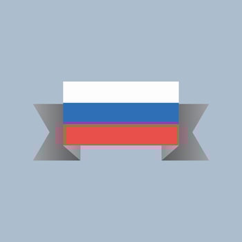 Illustration of Russia flag Template vector