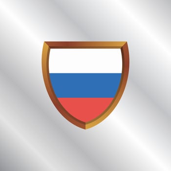Illustration of Russia flag Template vector