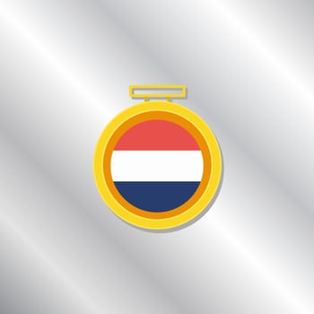 Illustration of Netherlands flag Template vector