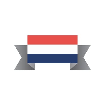 Illustration of Netherlands flag Template vector
