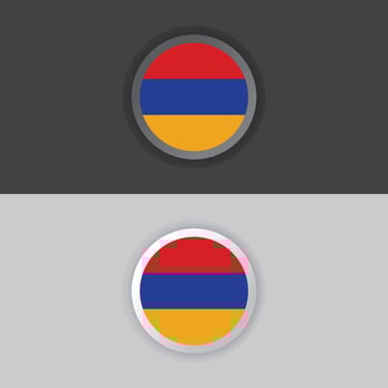 Illustration of Armenia flag Template vector