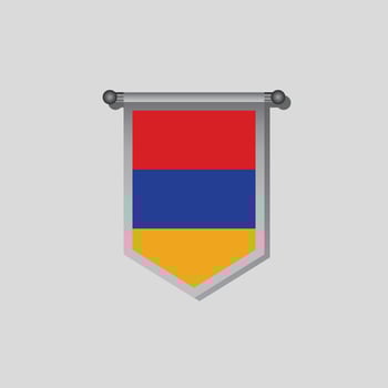 Illustration of Armenia flag Template vector