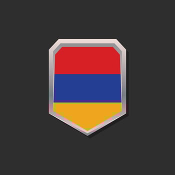 Illustration of Armenia flag Template vector