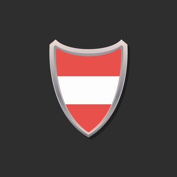 Illustration of Austria flag Template vector