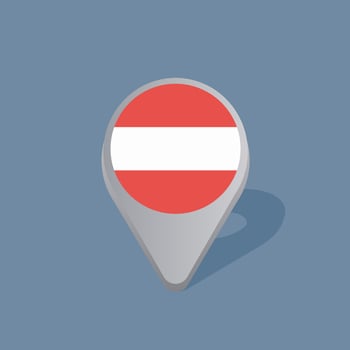 Illustration of Austria flag Template vector