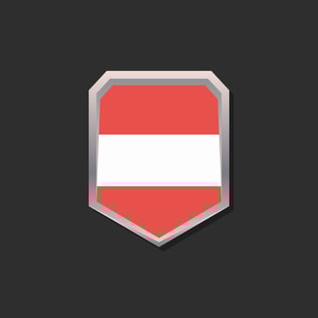 Illustration of Austria flag Template vector