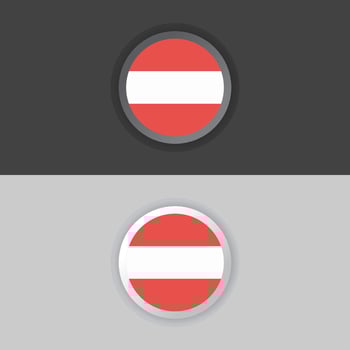Illustration of Austria flag Template vector