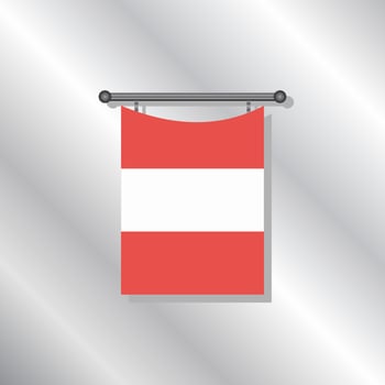 Illustration of Austria flag Template vector