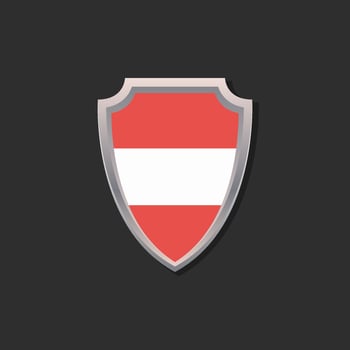 Illustration of Austria flag Template vector