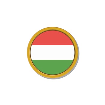 Illustration of Hungary flag Template vector