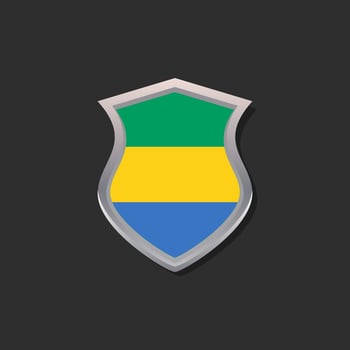 Illustration of Gabon flag Template vector