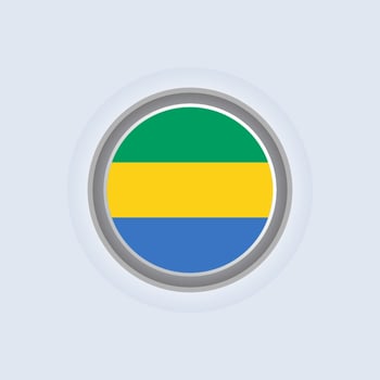 Illustration of Gabon flag Template vector