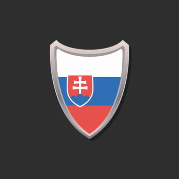 Illustration of Slovakia flag Template vector