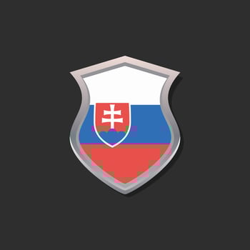 Illustration of Slovakia flag Template vector