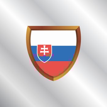 Illustration of Slovakia flag Template vector