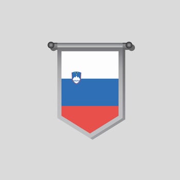 Illustration of Slovenia flag Template vector