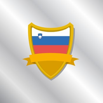 Illustration of Slovenia flag Template vector