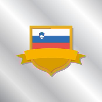 Illustration of Slovenia flag Template vector