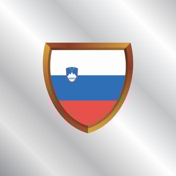 Illustration of Slovenia flag Template vector