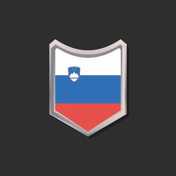 Illustration of Slovenia flag Template vector