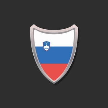 Illustration of Slovenia flag Template vector