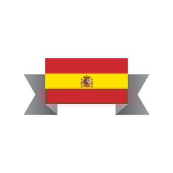 Illustration of Spain flag Template vector