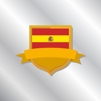Illustration of Spain flag Template vector
