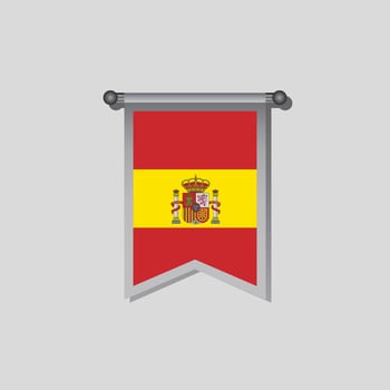 Illustration of Spain flag Template vector