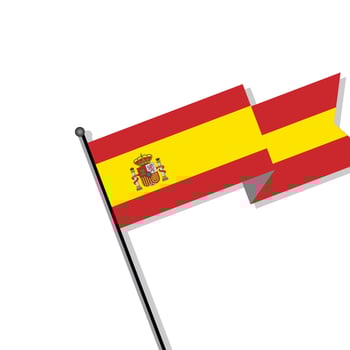 Illustration of Spain flag Template vector