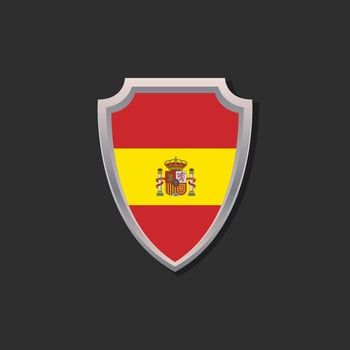 Illustration of Spain flag Template vector